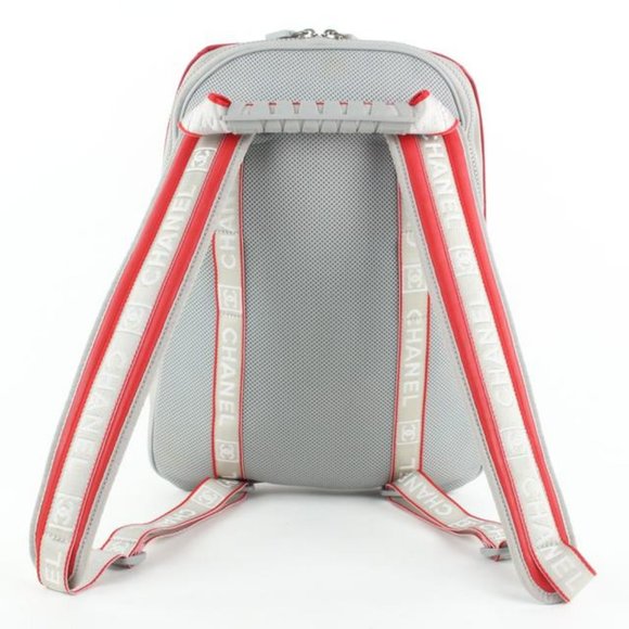 Chanel Red Sports Logo CC Backpack 920cas414 main image 6